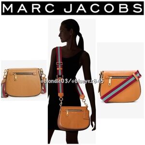 Marc Jacobs “Gotham” city leather saddle bag in maple tan